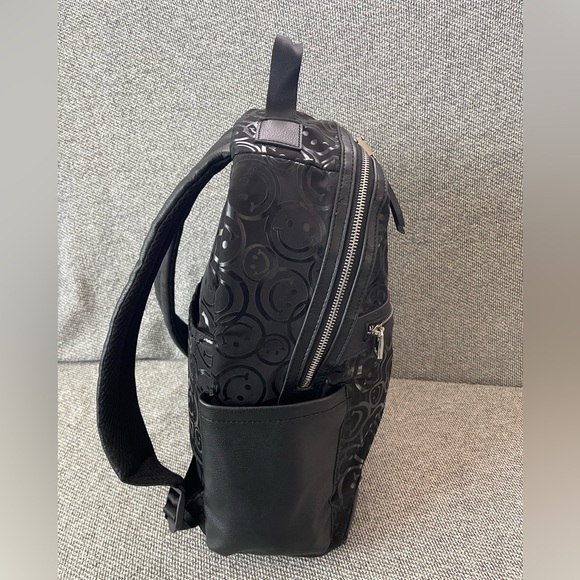 Steve Madden Black Embossed Backpack - Picture 14 of 16